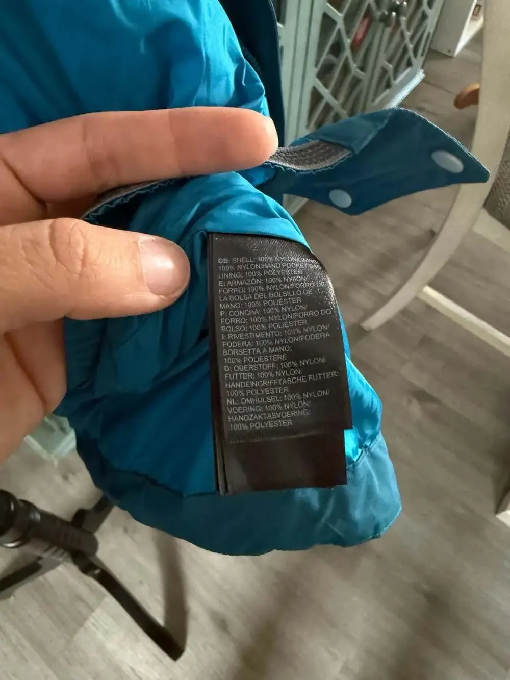 The North Face teal blue